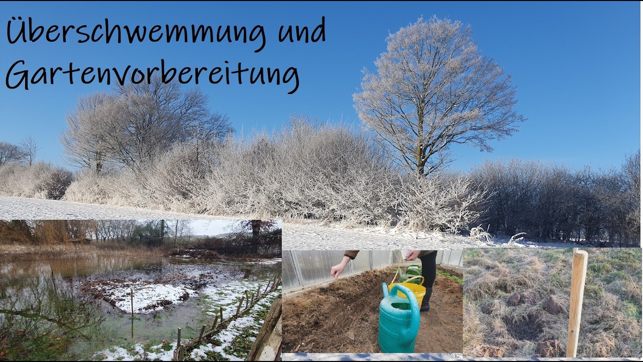 Gartenvorbereitungen trotz Überschwemmung