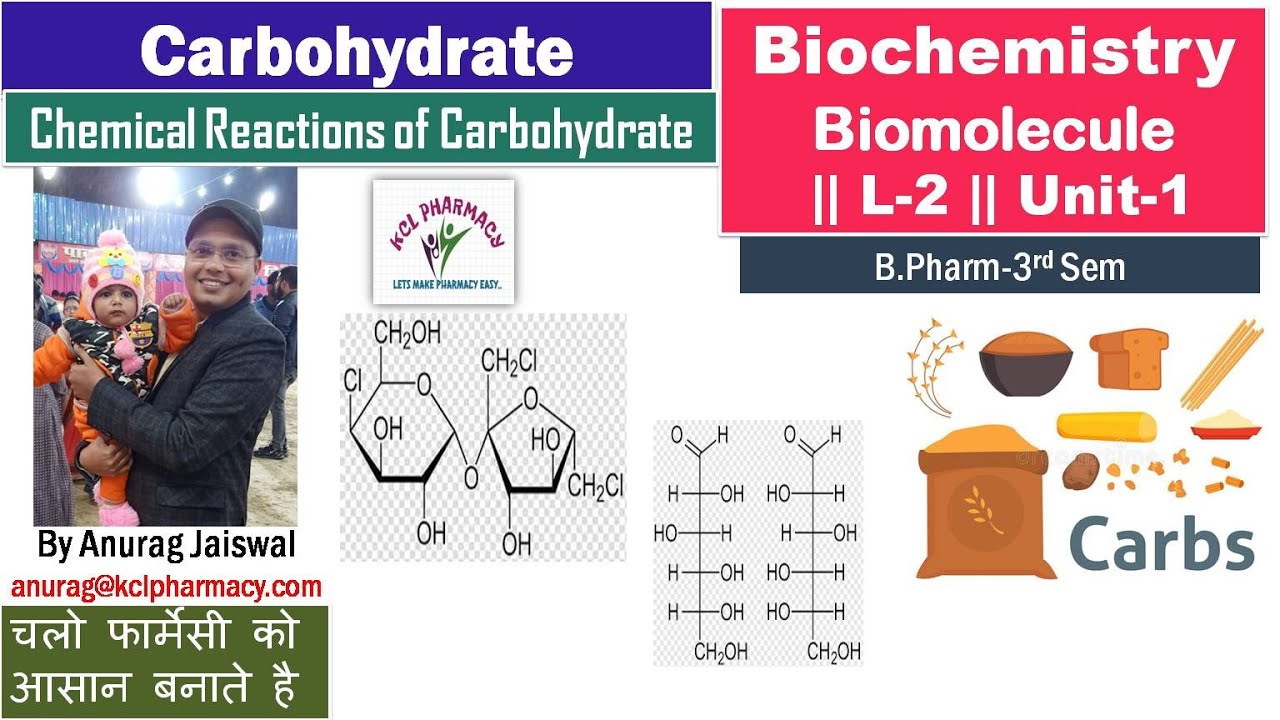 Chemical Reactions of Carbohydrate - Biochemistry L-2 Unit-1 / 2nd Semester