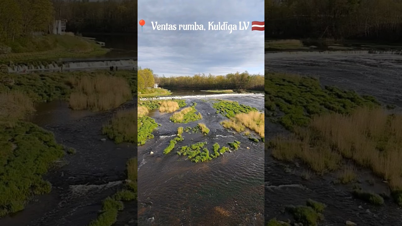 Самый широкий водопад в Европе находится в Кулдиге!#travel #latvia #kuldiga #venta #ventasrumba