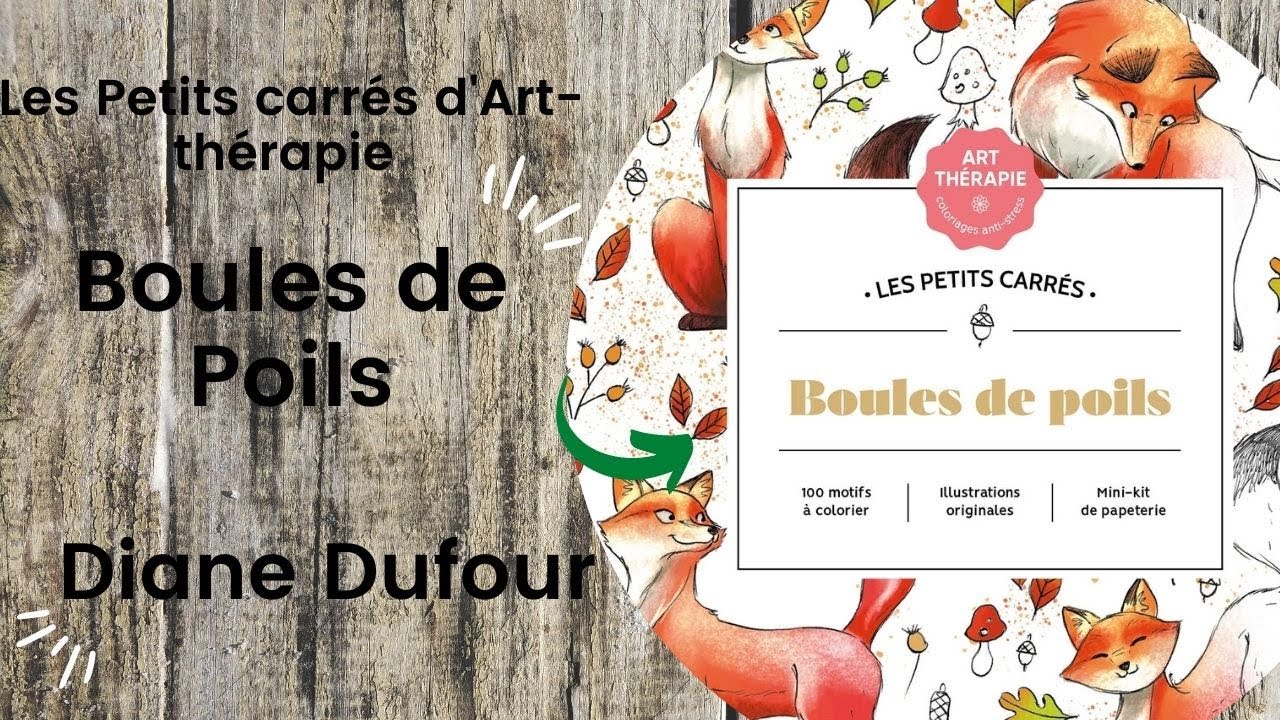Boules de Poils -  Diane Dufour for Hachette // Adult Colouring Book Flip Through