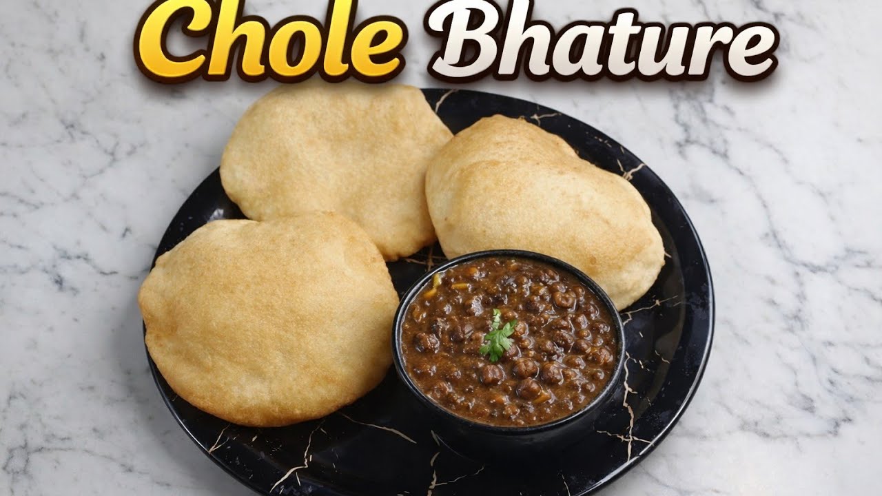 Chole Bhature Recipe | Soft Bhature & Thick Masaledar Chole at Home