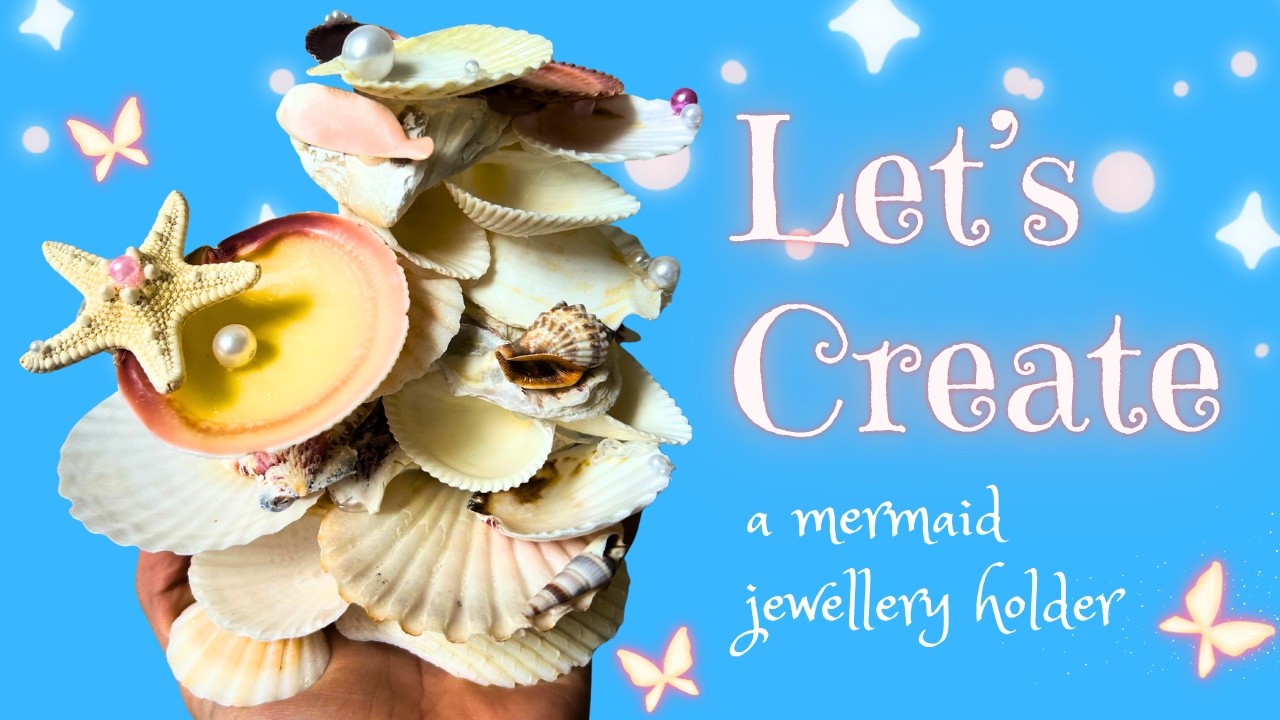 How to Make a DIY Seashell Jewelry Holder 🐚