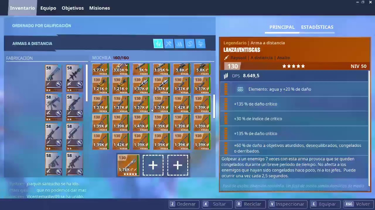 regalando armas 130 sorteo a los 200 subs