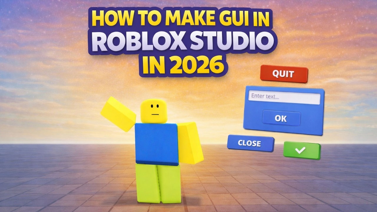 Как сделать GUI в Roblox Studio в 2026 году (Полное руководство)