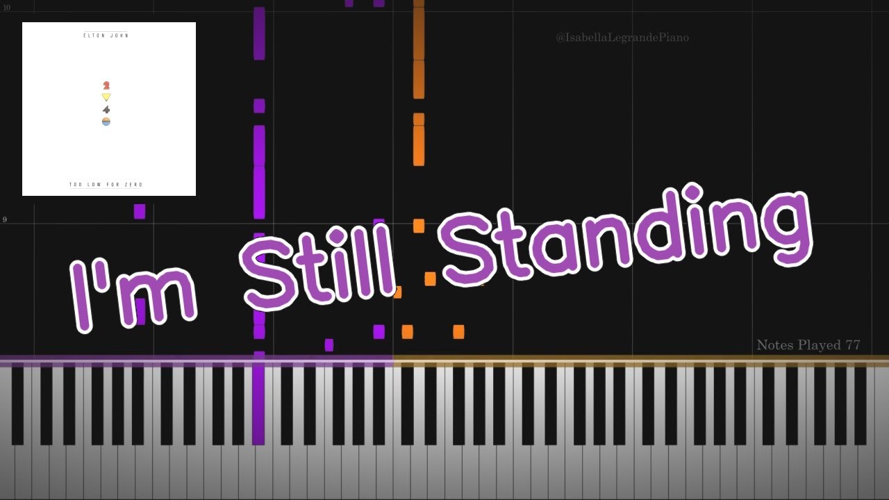 I'm Still Standing by Elton John - Piano Cover and Tutorial by Isabella Legrande