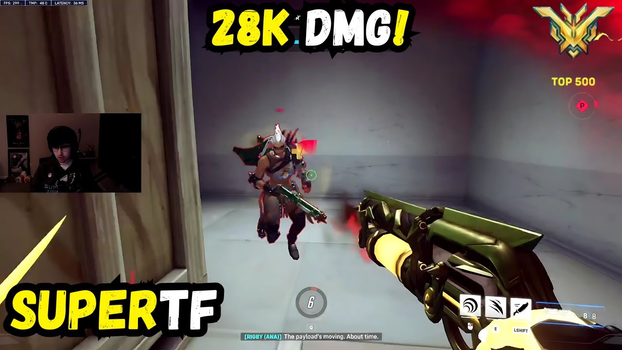28k DMG! SUPERTF TOP 500 HAZARD + JUNKER QUEEN GAMEPLAY!  OVERWATCH 2 SEASON 14