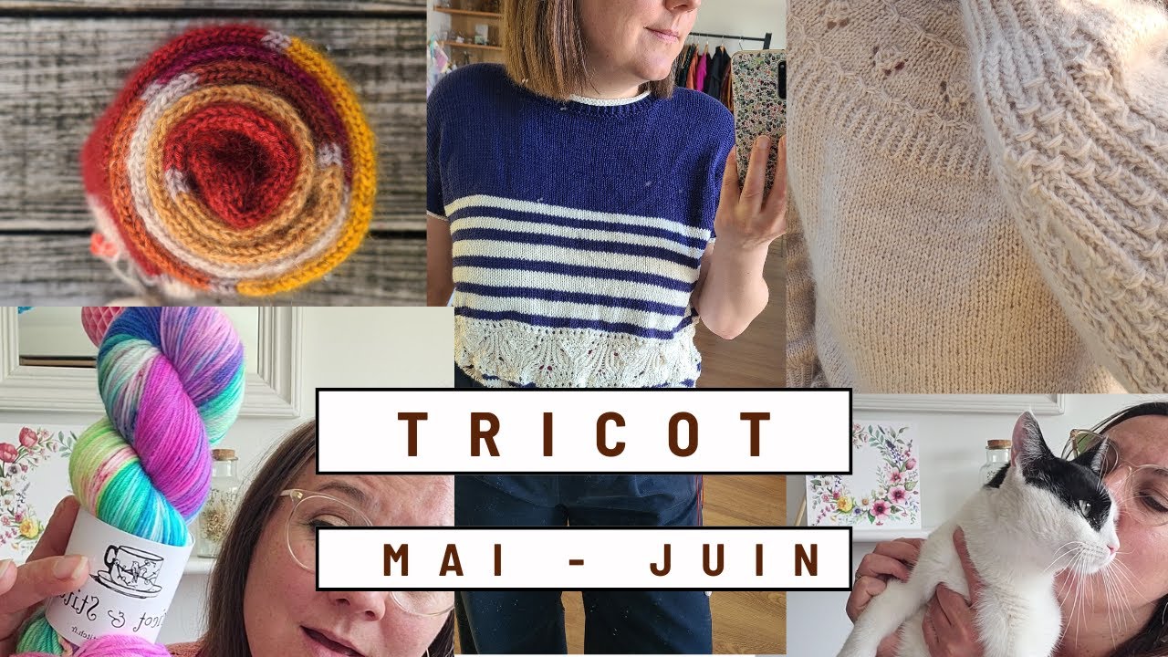 TRICOT MAI / JUIN : Castonïte et retour des Bigoudlaines #tricot #podcasttricot #fairybouquet