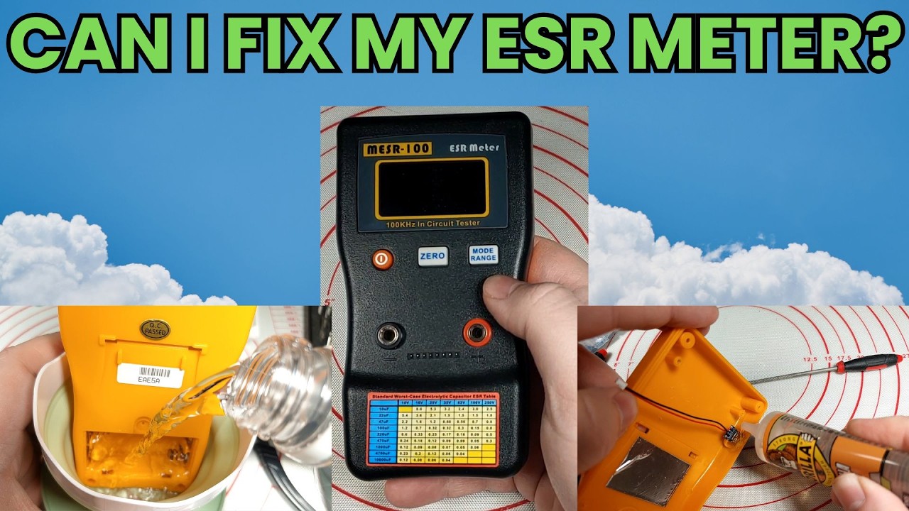 Trying to fix my ESR Meter | Corroded Battery terminals + USB-C Conversion