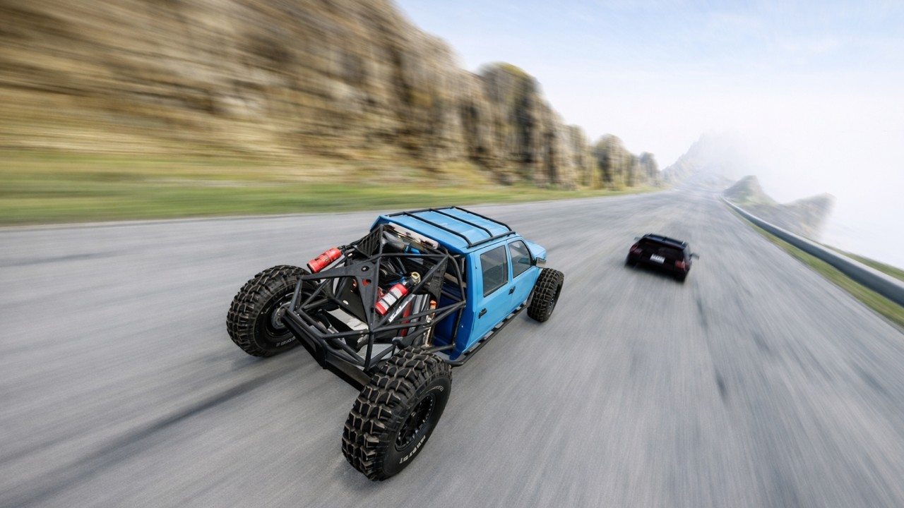 Longest Downhill Road | Biggest Crashes | BeamNG.drive #1