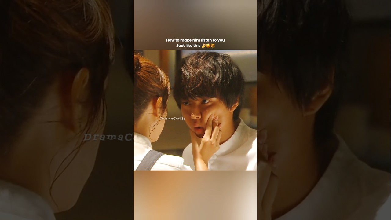 When he's angry and not talking with you 🤐 Try this 🤌🥰 #jdrama #japanese #kentoyamazaki #shorts