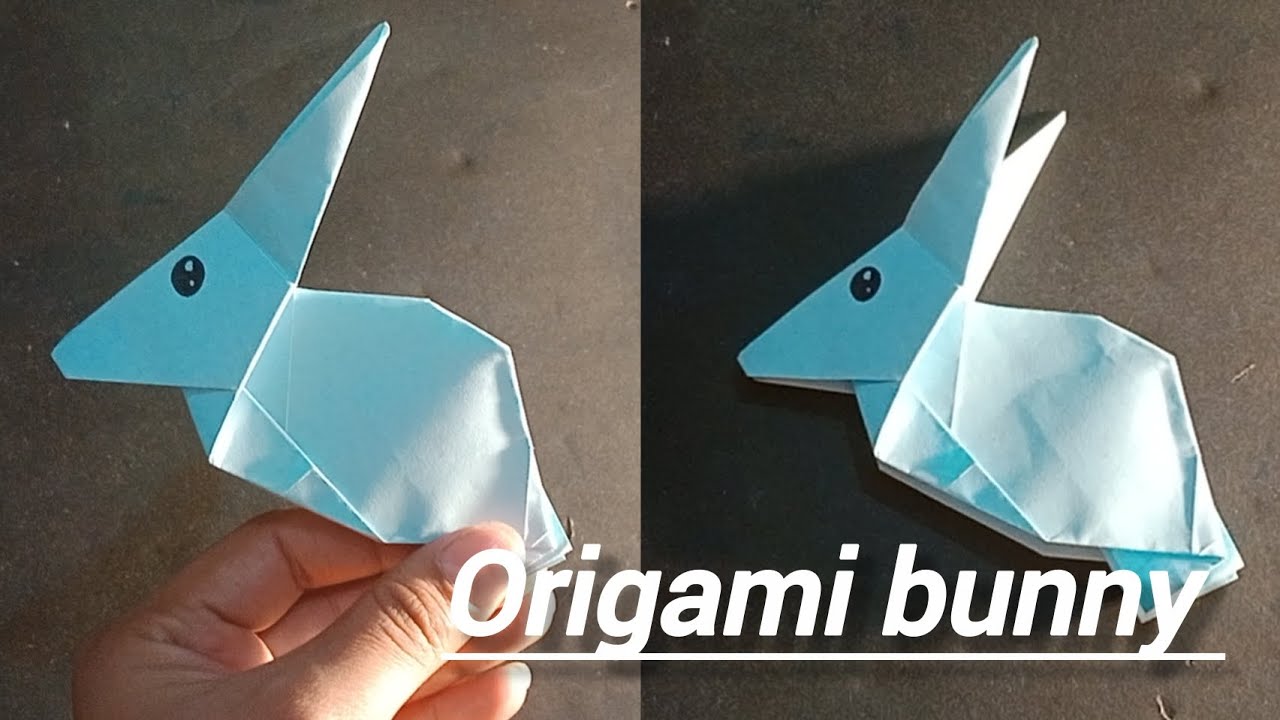 how to make Origami bunny#diy #artandcraft #viralvideo #art with zaryal#inshot#papercraft #trending 