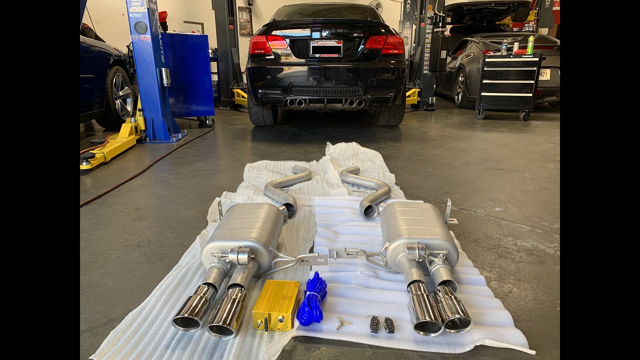 BMW M3 E9x E92 E93 V8 Valved Exhaust Install & Sound