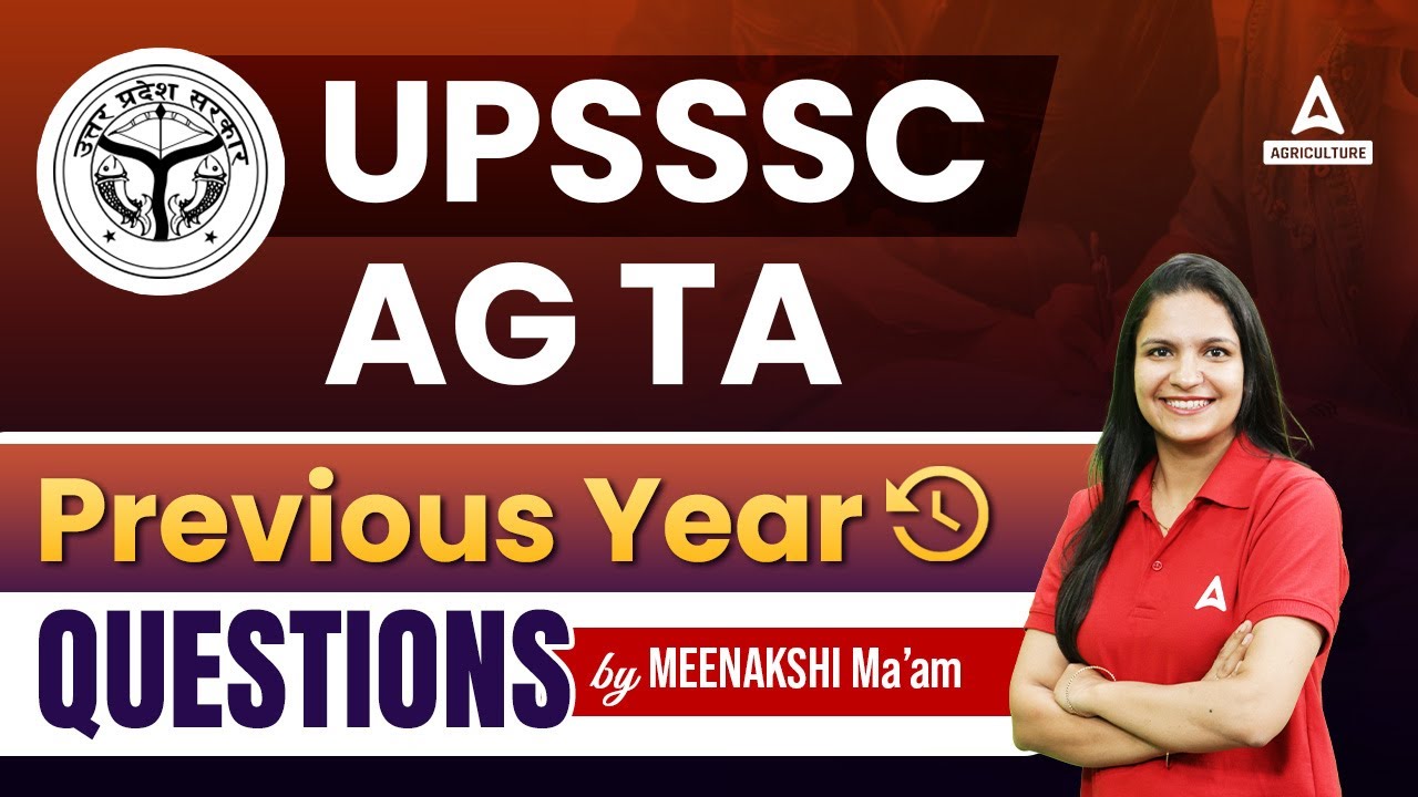 UPSSSC AG TA Previous Year Question Paper | UPSSSC AG TA 2023 | By Dr. Meenakshi Rathi