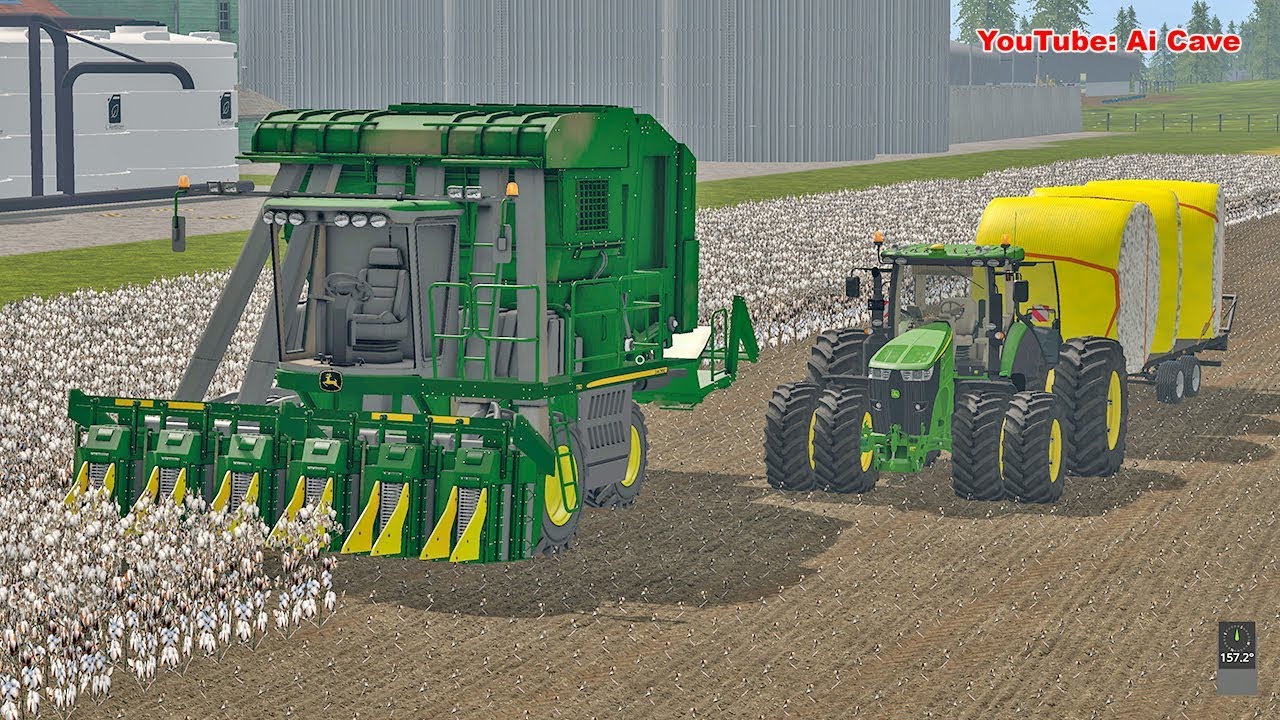 Nowa maszyna do zbioru bawełny - Farming Simulator 2017 American Map | FS 2017 LS17 Mody