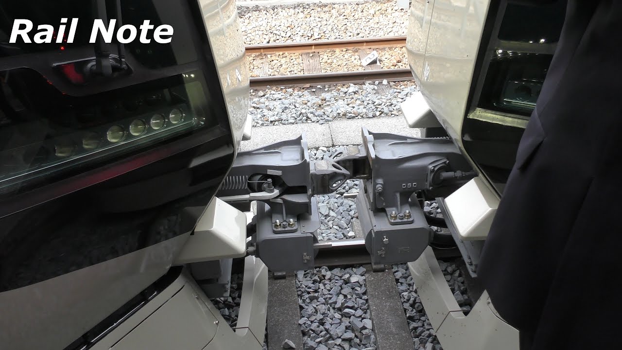 東武特急500系リバティ連結作業/Express train Tobu 500 Series coupling/2017.04.21