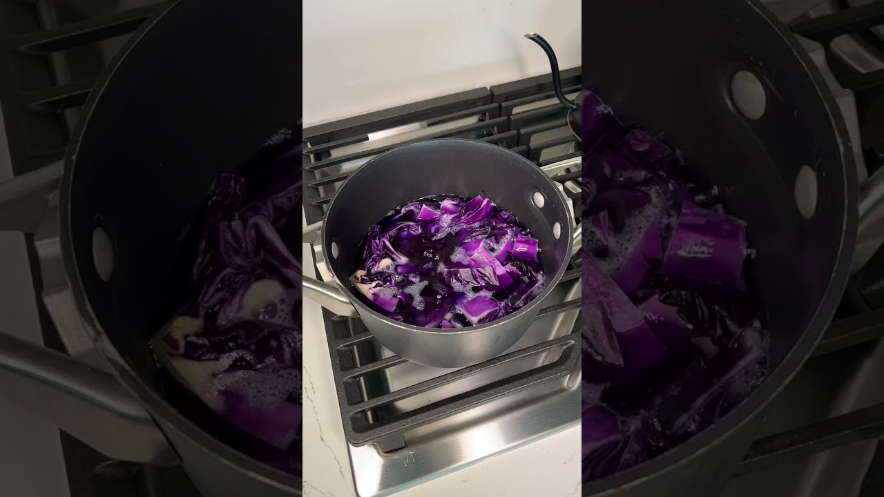 Trying the red cabbage gender test for our baby!!