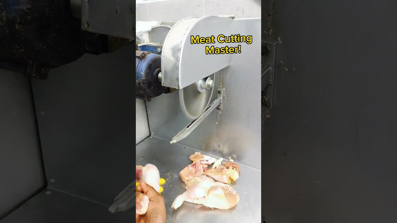 Chicken 🐔 cutting 12pcs by machine||#chicken #cutting #butcher #youtubeshorts #youtube #viral #video