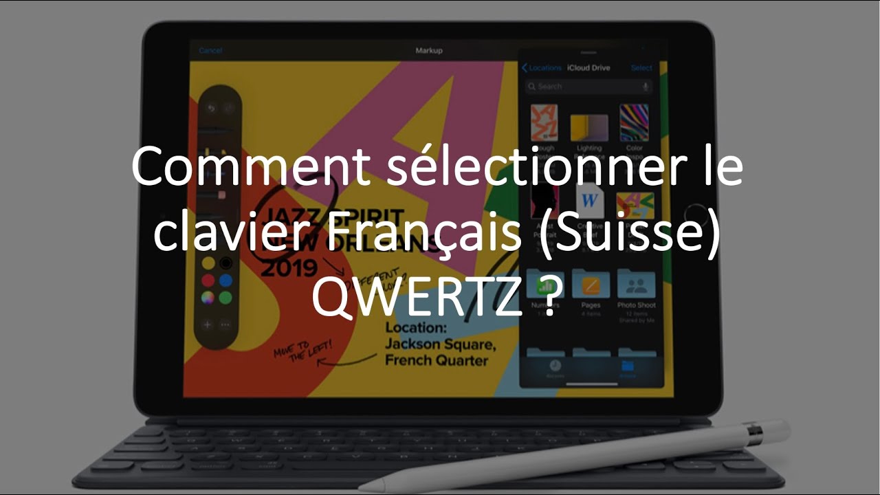 Comment s&eacute;lectionner le clavier Fran&ccedil;ais (Suisse) QWERTZ ?