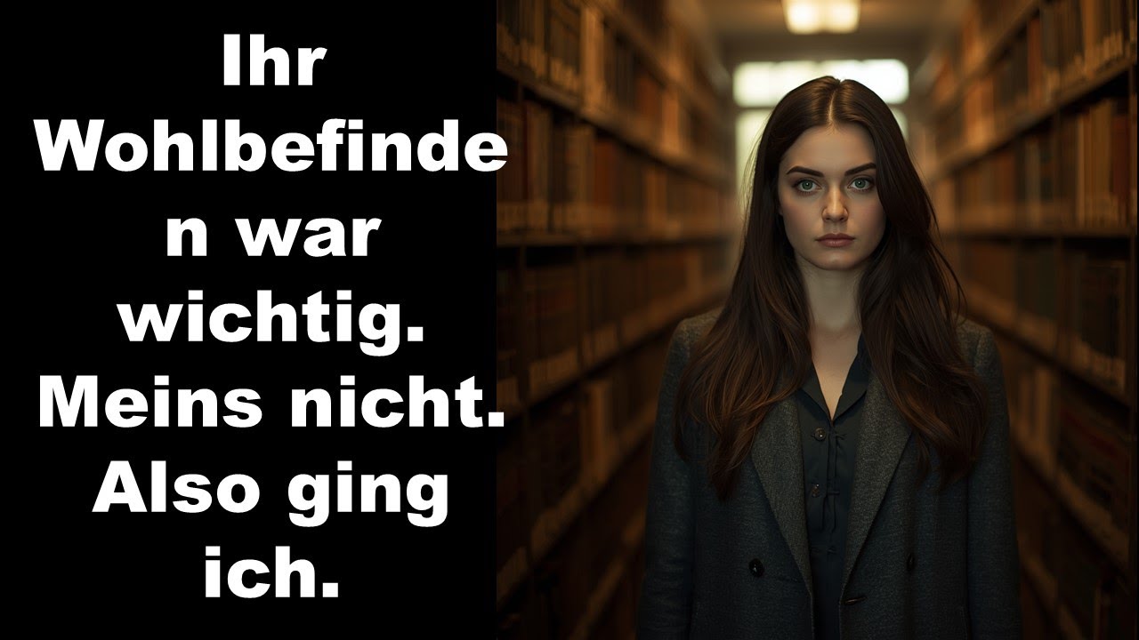 Sie öffnete die Fenster weiter, während ich wie erstarrt war – also öffnete ich die Tür.