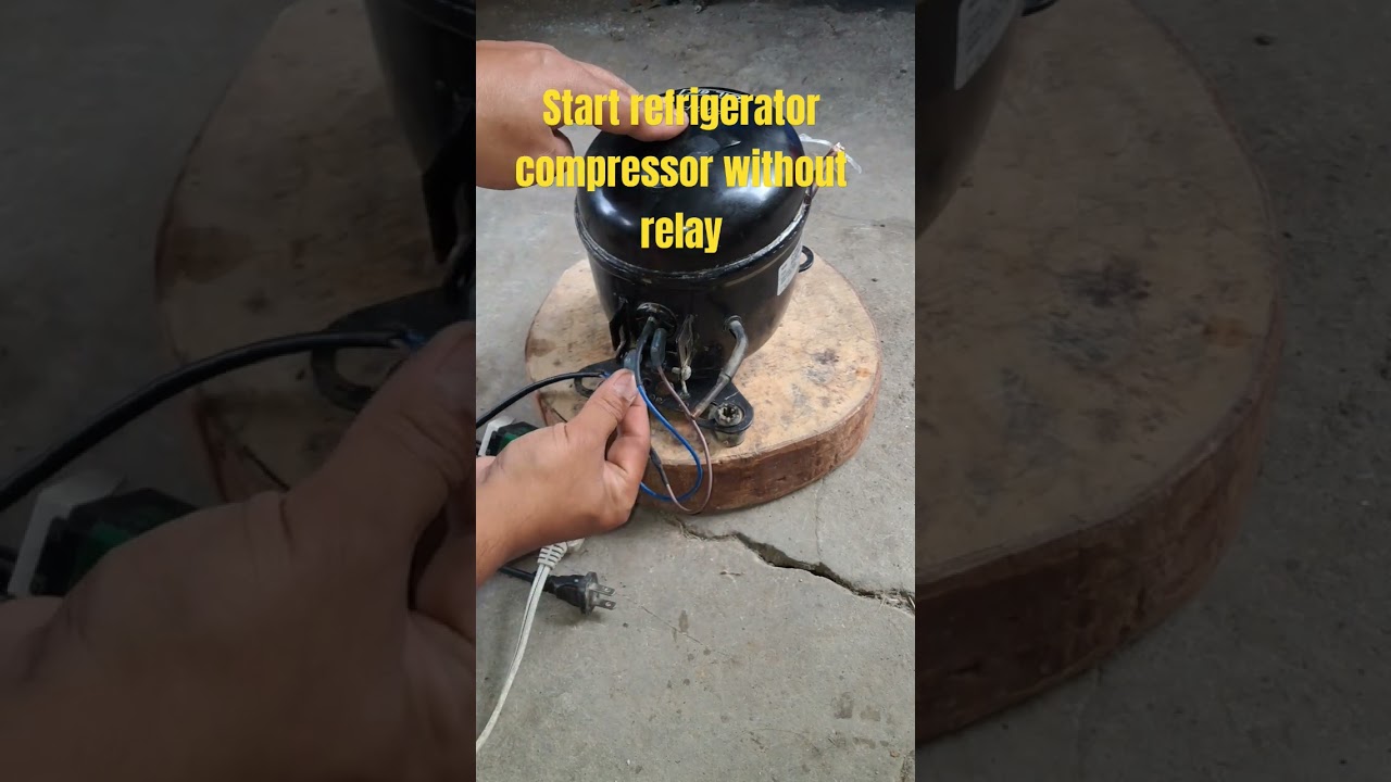 Start refrigerator compressor without relay!!