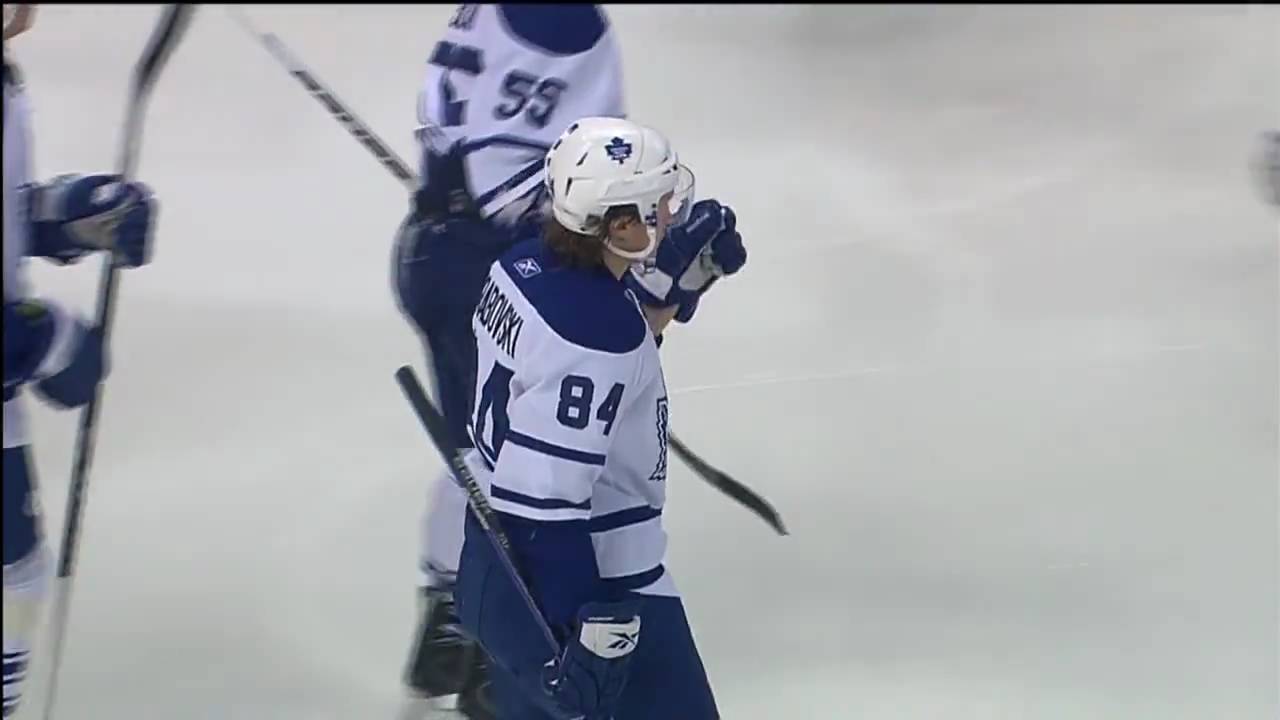 Mikhail Grabovski Goal - Maple Leafs 1 at Bruins 3 - Dec 10th 2009 (HD)