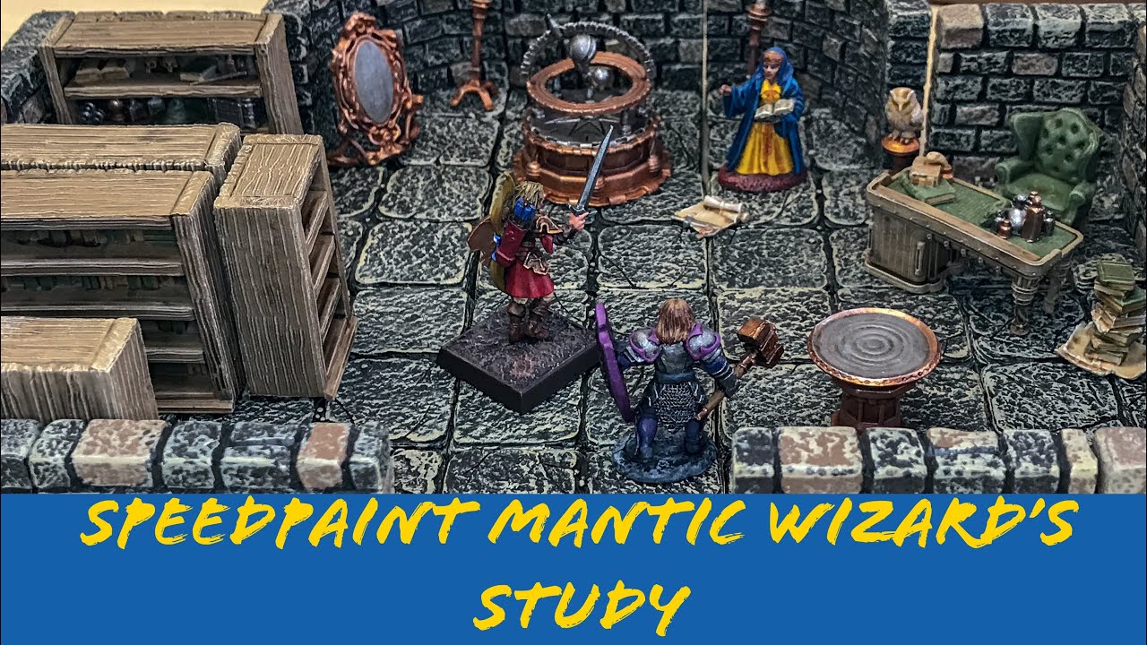 How to Speedpaint Mantic's Wizard's Study Terrain Crate