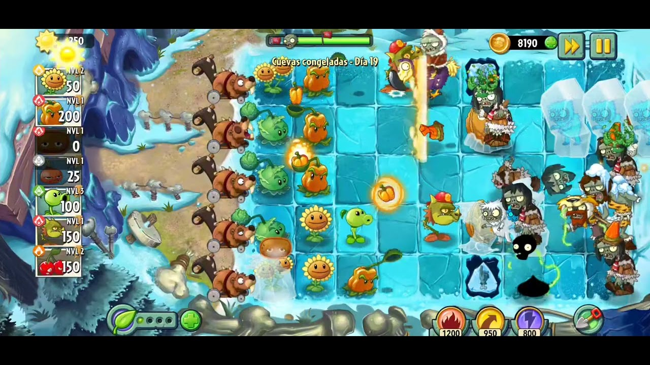 Cuevas congeladas PLANTAS vs ZOMBIS 2🥶🥶🥶