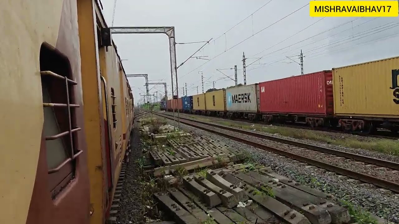59045 KELVE ROAD TO PALGHAR ICF UNCUT JOURNEY #indianrailways #vlog #wap5 #viralvideos #train #1k 