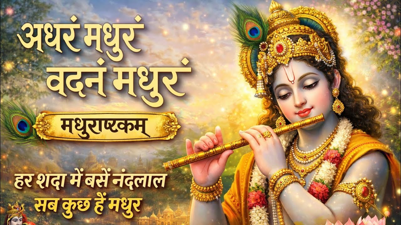 अधरं मधुरं वदनं मधुरं | Madhurashtakam | Shri Krishna Bhajan 💙🦚 