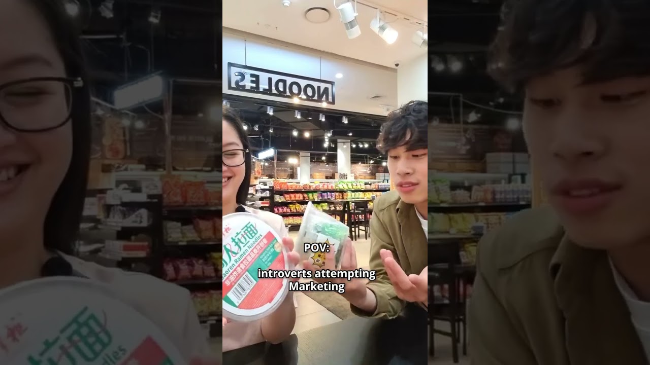 When two introverts tackle marketing, the struggle is real! 😂 #food #asiangrocery #asiangrocer
