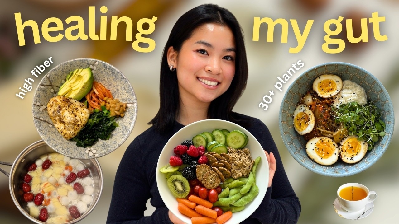 what i eat in a day for GUT health (30+ plants, realistic meals)