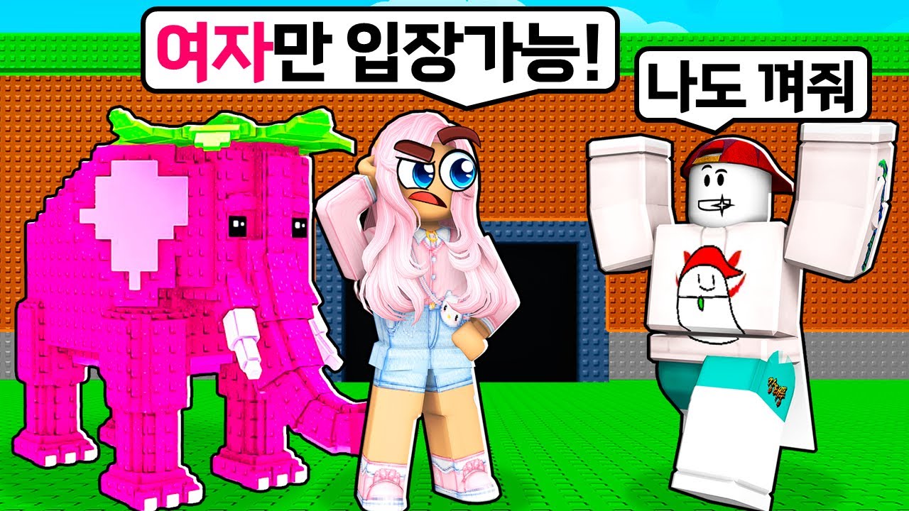 여자 전용 서버에 남자가 들어가면 생기는 일ㅋㅋㅋㅋ (브레인롯 훔치기)