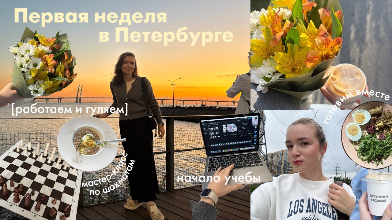 vlog: первая неделя в Петербурге, начало учебы, 4 курс журфака, прогулки🍁🍄‍🟫🥞