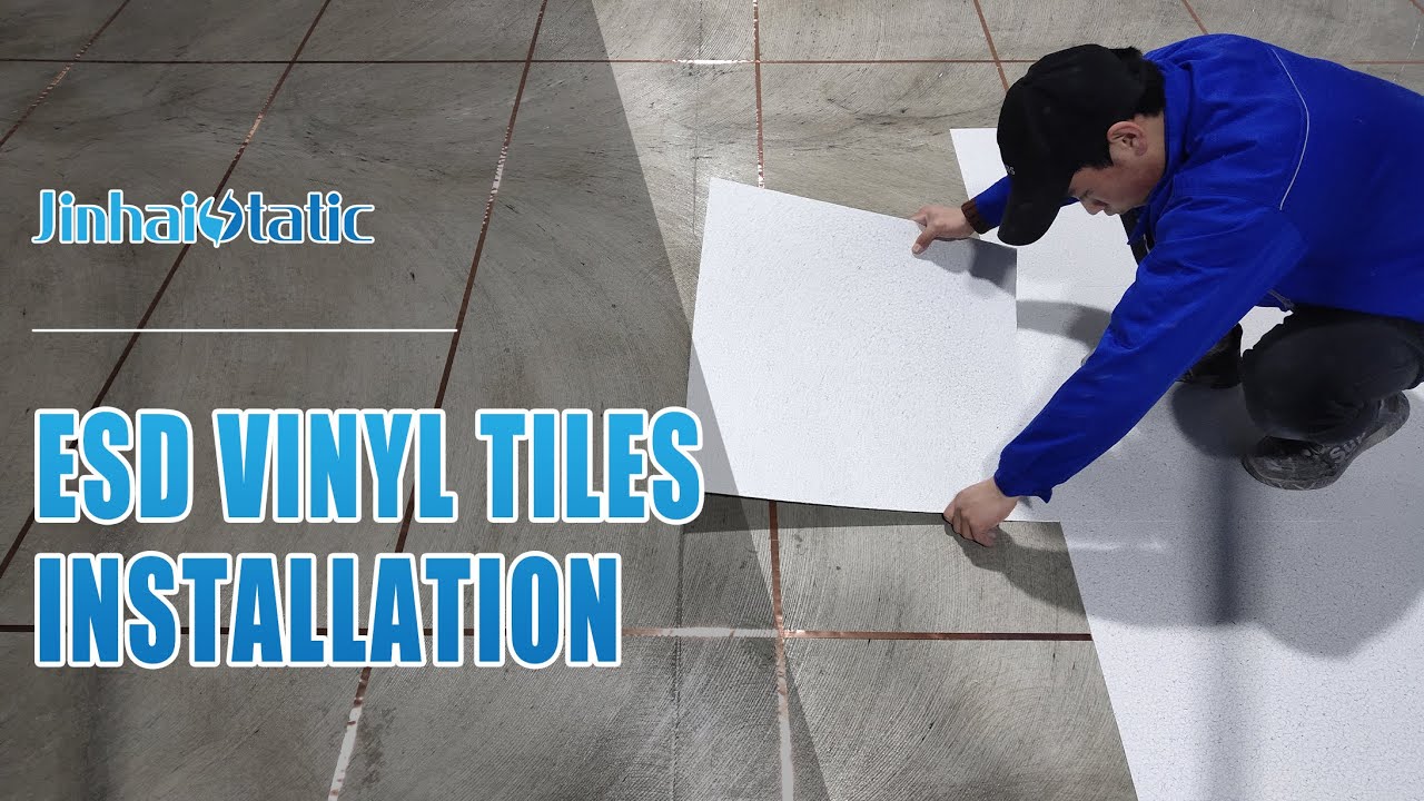 ESD Tiles Installation, Anti static / Conductive PVC Tile Installation - Jinhai Static