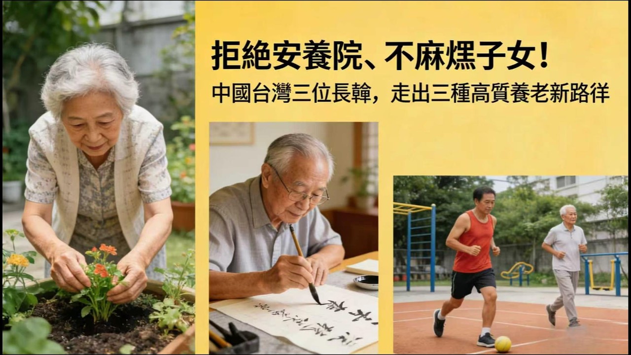 台灣長輩的養老有多通透？不靠子女、不戀安養院，活出自己的節奏✨             拒絕依附子女、跳出安養院！
