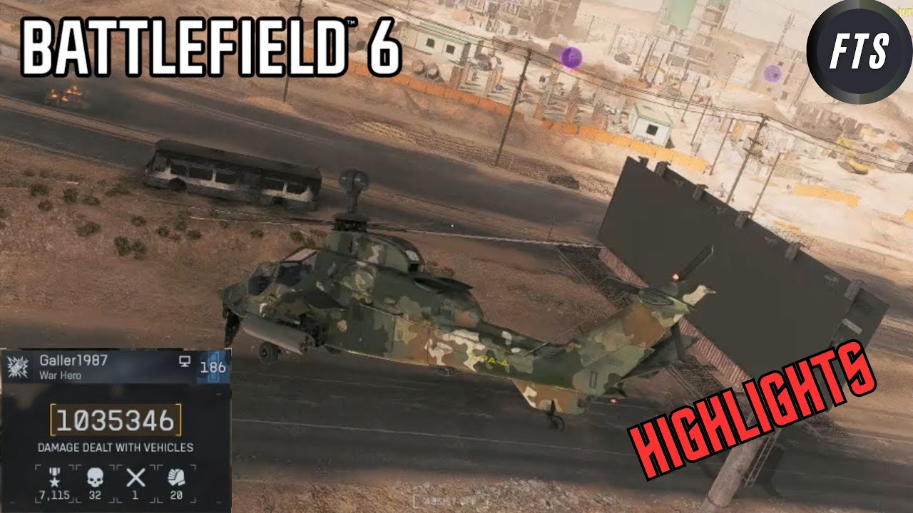 Battlefield 6 | Conquest | New Sobek City | Attack Helicopter | No Commentary | Highlights | #24