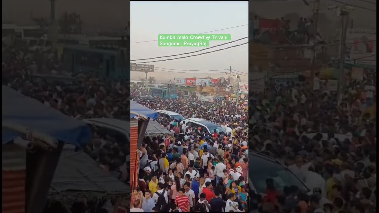 Kumbh mela Crowd @ Triveni Sangama, PrayagRaj.