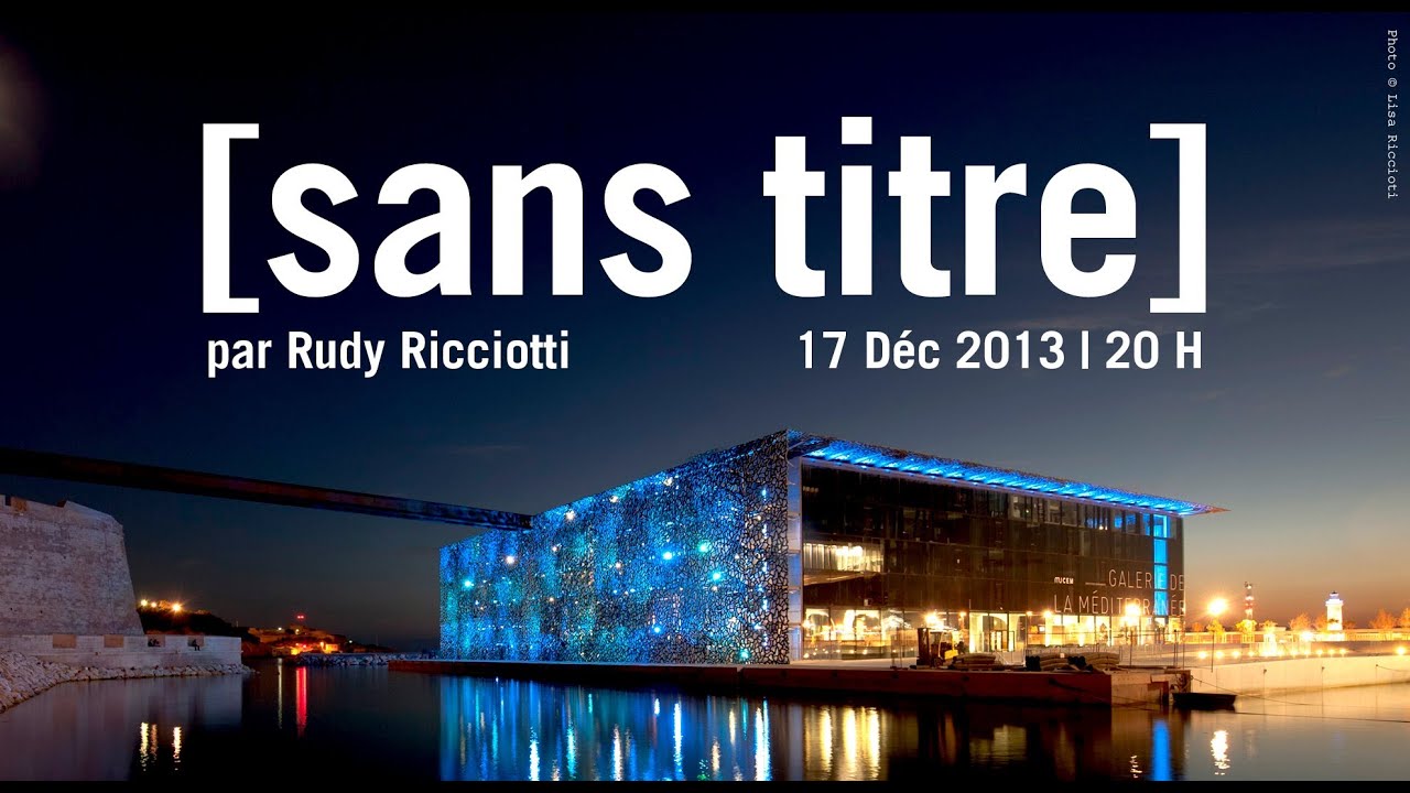 Conférence de Rudy Ricciotti - Ensas - 17 Décembre 2013