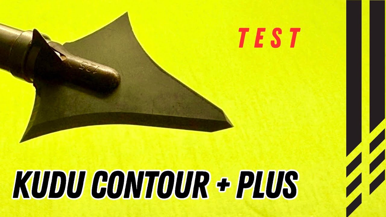 KUDU CONTOUR PLUS SINGLE BEVEL, 125gr BROADHEAD TEST