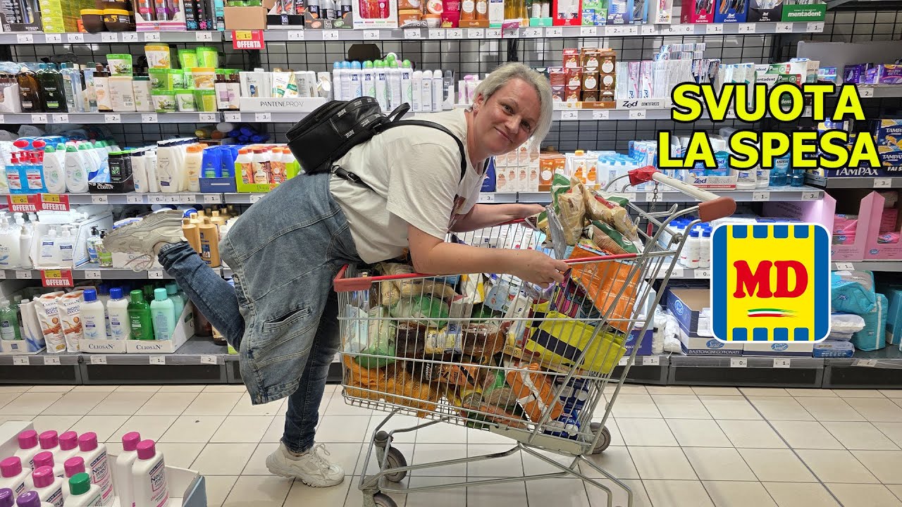 SVUOTA LA SPESA DA MD 🛒ECCO QUELLO CHE ABBIAMO ACQUISTATO CON 93 EURO🫰Nika