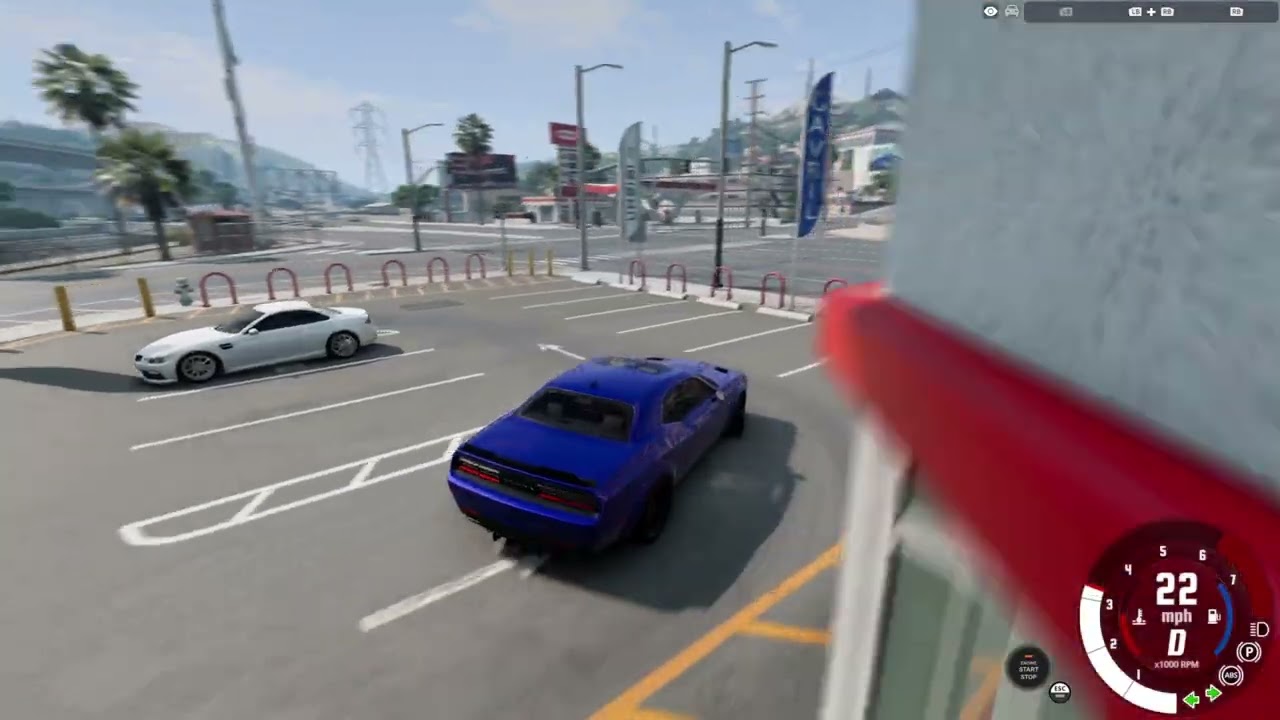 Scatpack Runs from Police BEAMNG