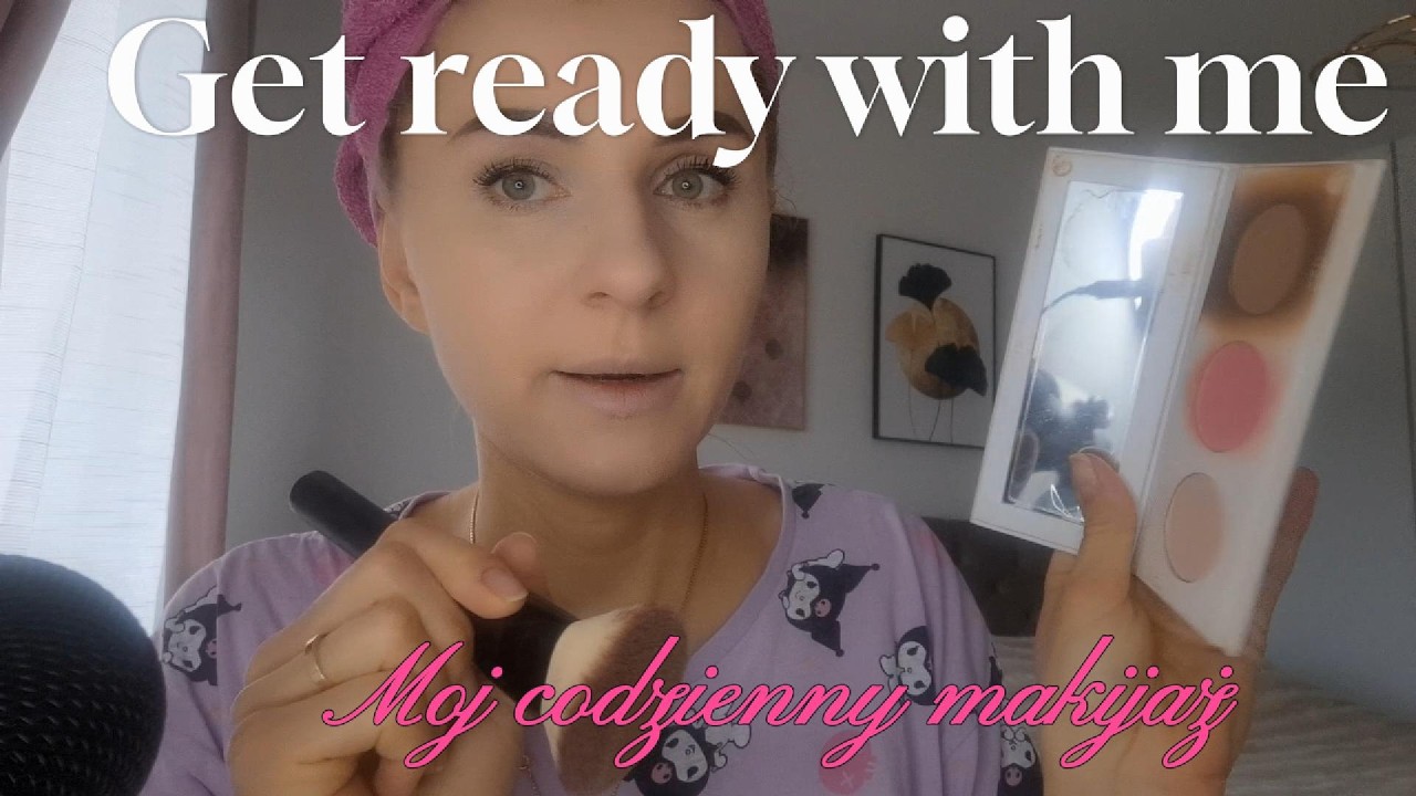 ASMR 💄Get ready with me! Gadam o moim ADHD / szept / dźwięki kosmetyków