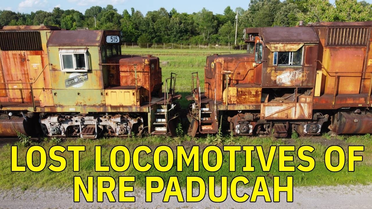 Paducah's Famous Train Graveyard - NRE Paducah Rebuild Shops Drone Tour