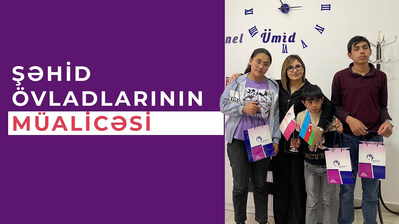 Şəhid ailəsinin övladlarını tam tənnasız müayinə etdik və dərmanlarla təmin etdik💊