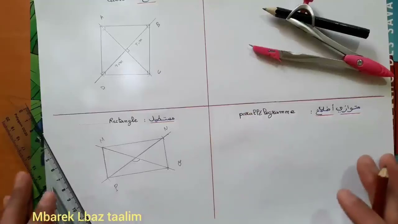 إنشاءات هندسية  تعلم كيفية الرسم