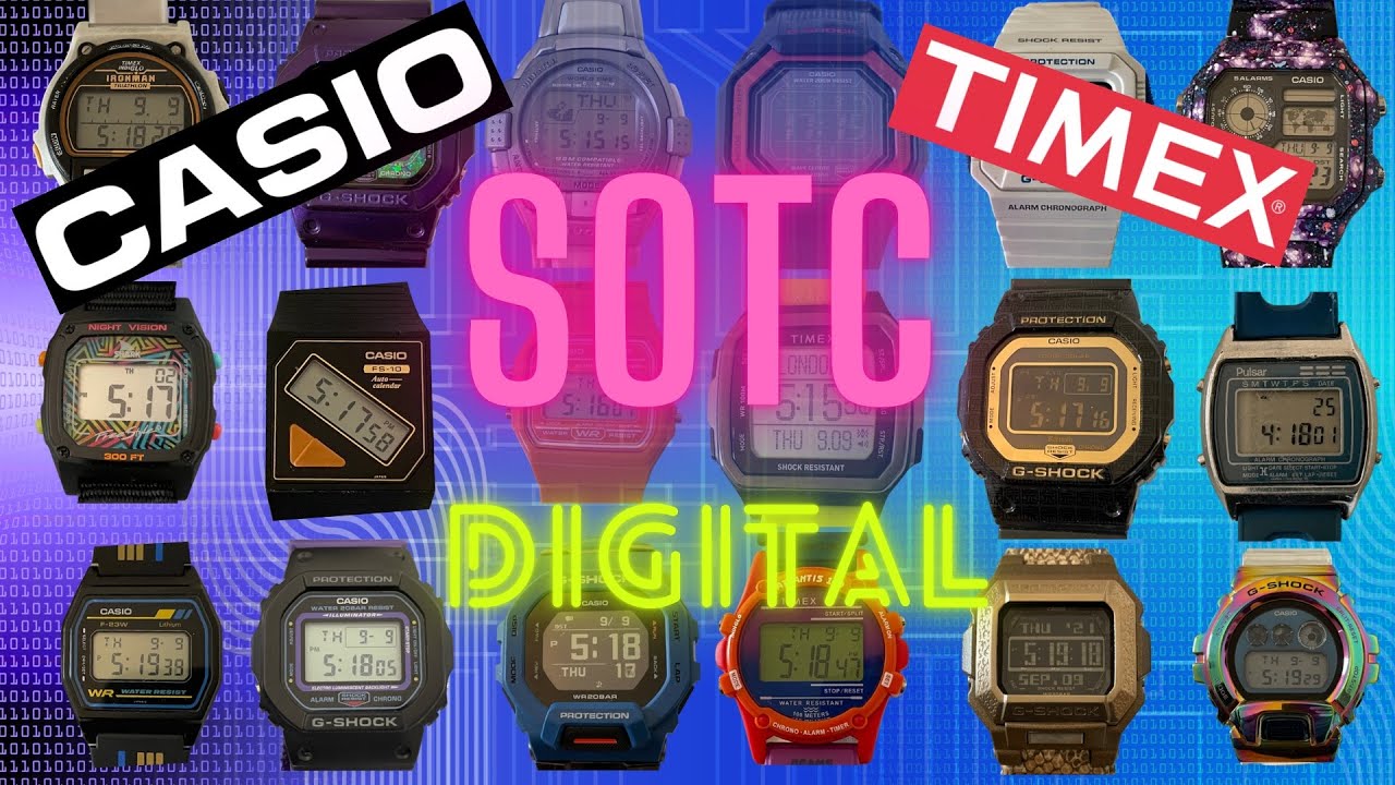SOTC DIGITAL EDITION! - Casio - Timex and more - Digital Watch State of the Collection September 21