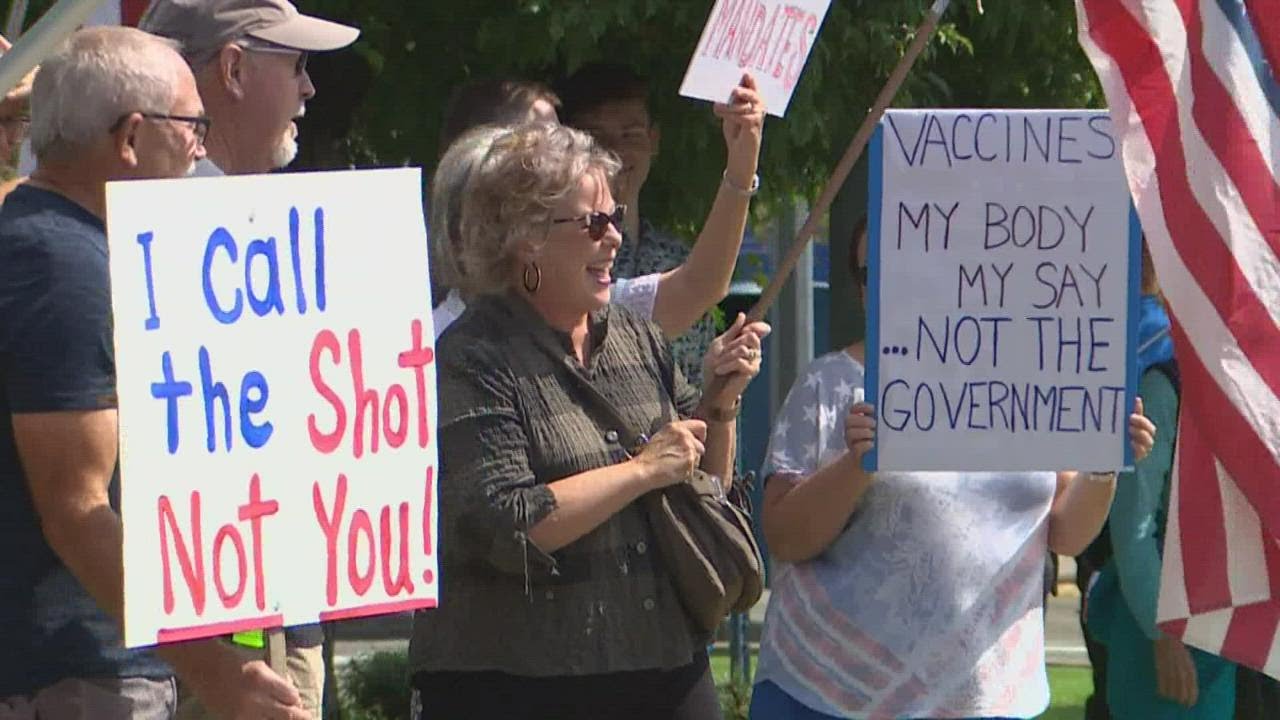 Vaccine mandate handed down by the state sparks protest in Bellingham