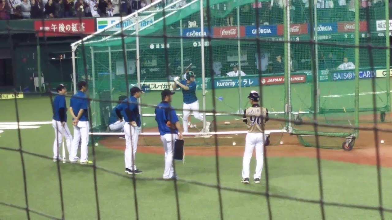 2017/10/5 西武ドーム 杉谷拳士 最終戦でようやくウグイス嬢から口撃を受ける(笑)