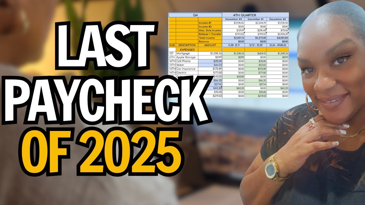 Last Paycheck of 2025 Budget Close Out | $4,903.85 + Extra Debt Payment 💸