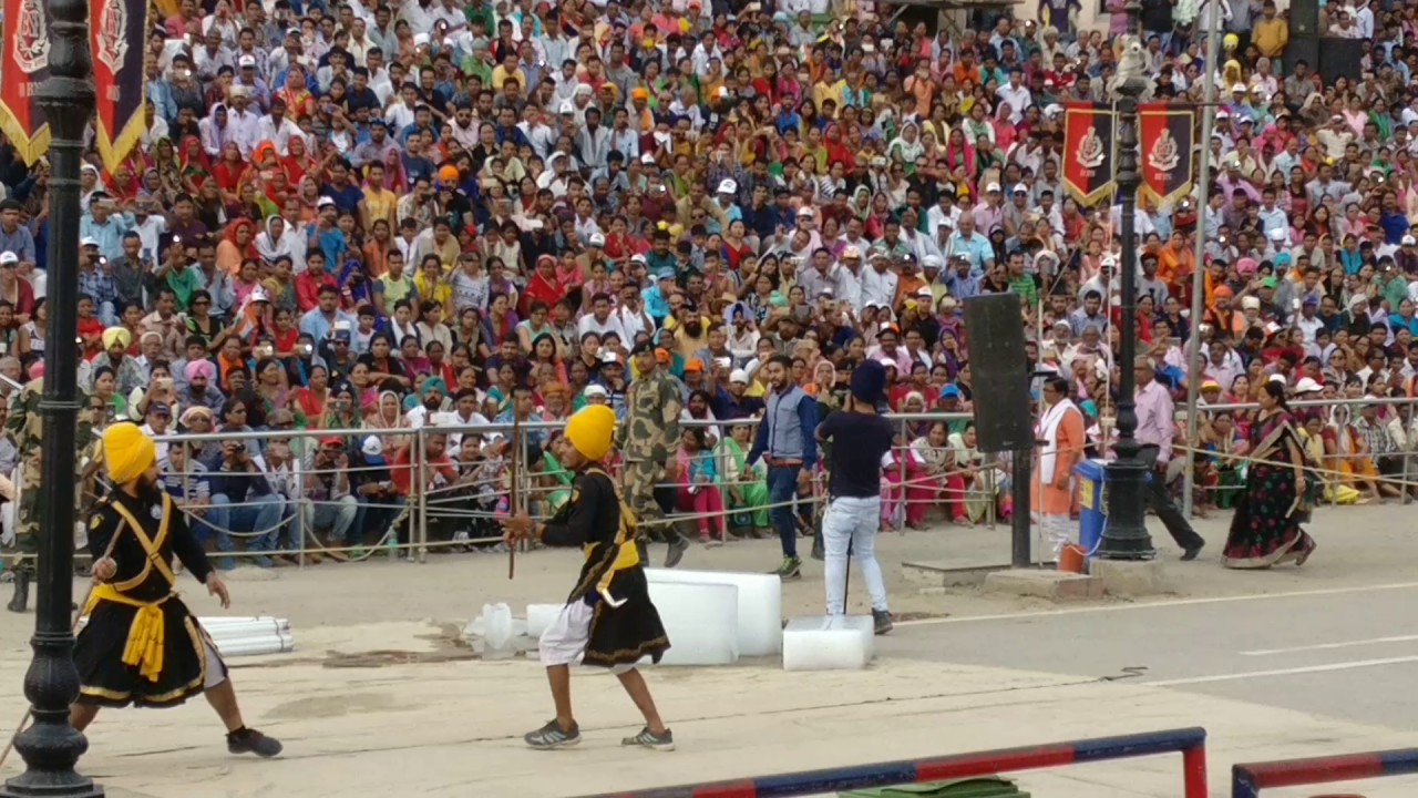 wagah border ceremony on Baisakhi 2017 part 1 #wagahborder #indiaborder #india #baishakhi
